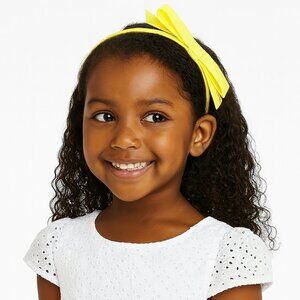 NWT Janie and Jack Yellow Headband with Bow